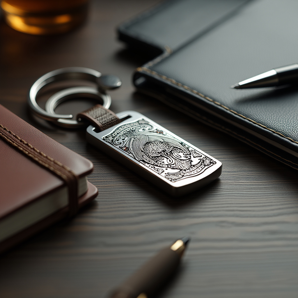 Brelok z grawerem, który można spersonalizować za pomocą ulubionych cytatów lub wiadomości