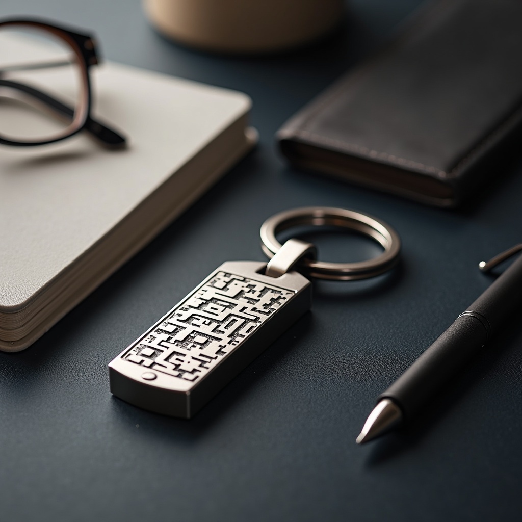 Brelok z grawerem wykonany z trwałej stali nierdzewnej, idealny na prezent. Personalizacja imienia lub daty, doskonały dla bliskich