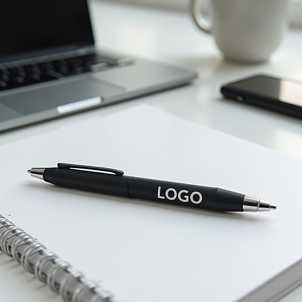 Czarny matowy długopis z grawerem - ekskluzywny upominek