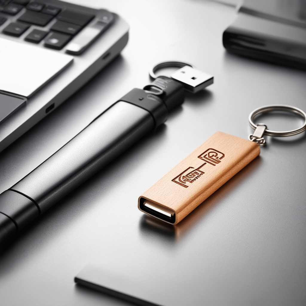 Drewniany pendrive z grawerem, ekologiczny gadżet