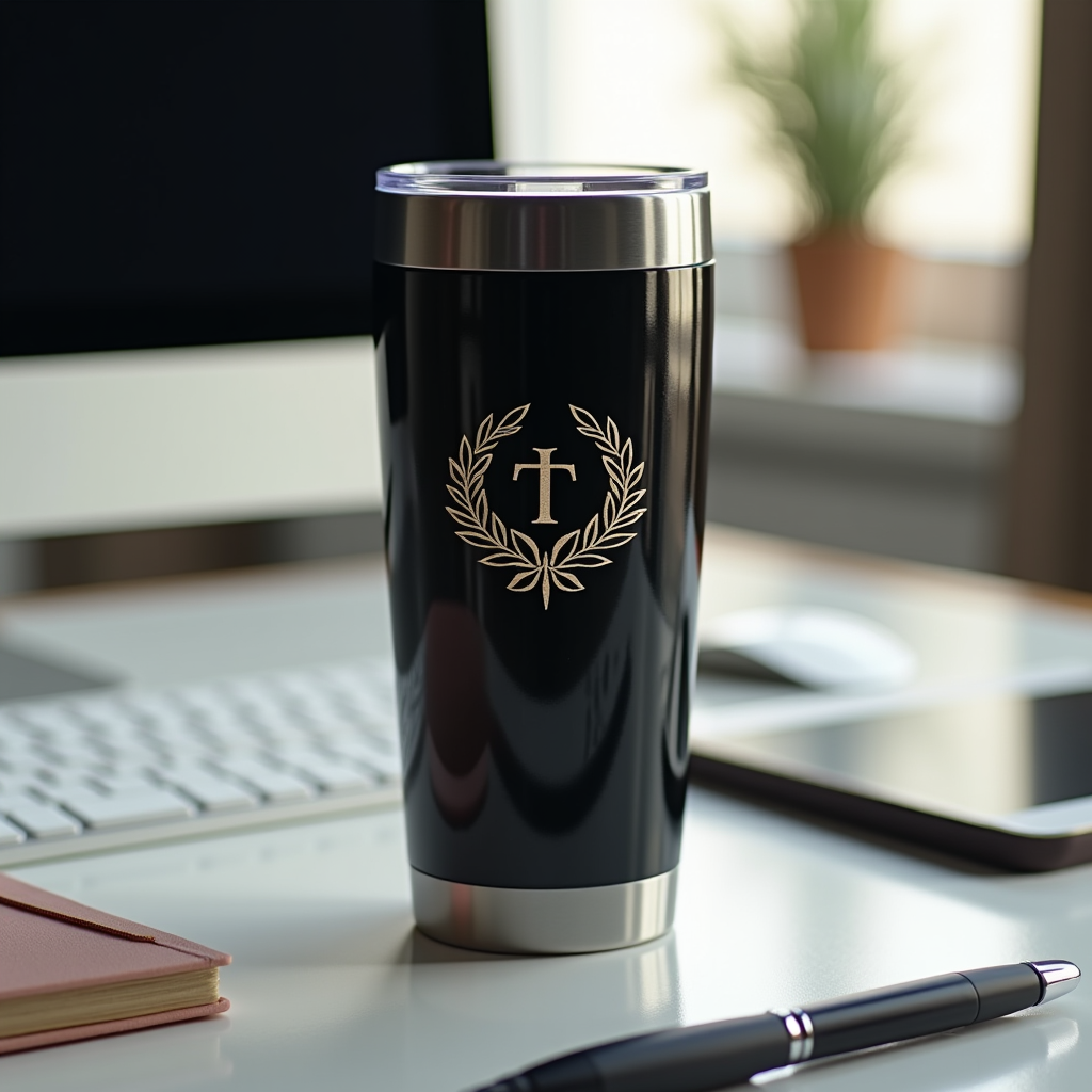 Kubek termiczny z grawerem firmowym logo