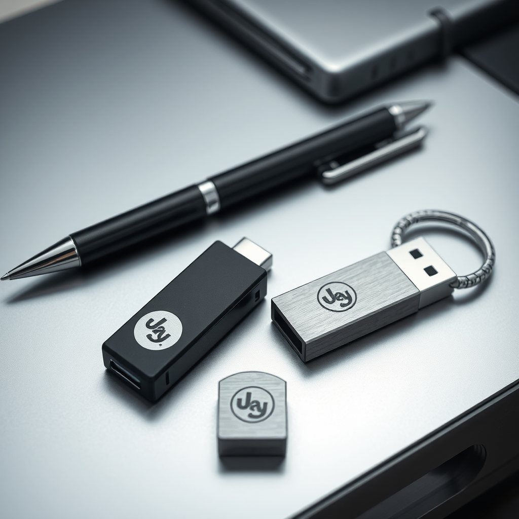 Metalowy długopis z pendrive i grawerem - personalizowane gadżety