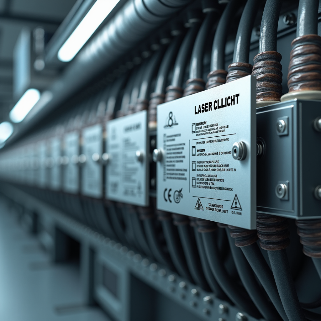 Tabliczka techniczna opisowa na szafę przemysłową