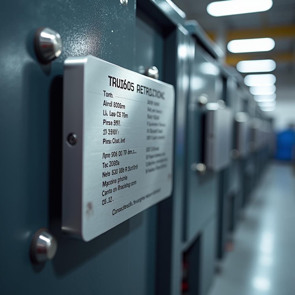 Tabliczki opisowe panel metalowy do serwerowni